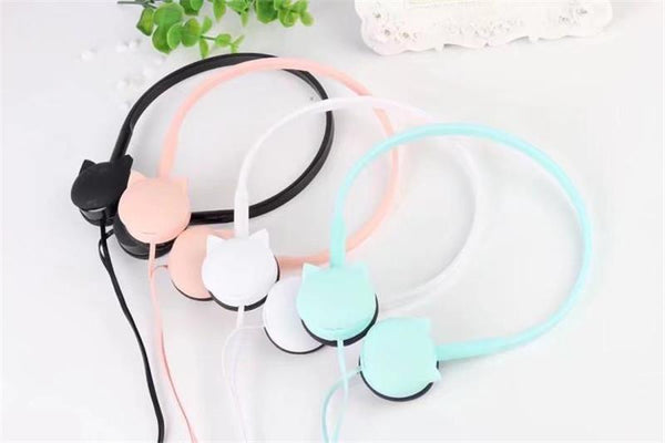 Cute Cat Stereo Earphones
