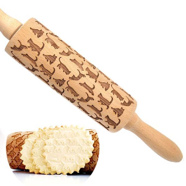 Embossing Cat Patterns Rolling Pins