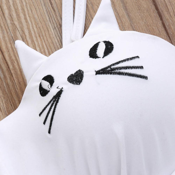 Cute Cat Faces Bikini Swimwear