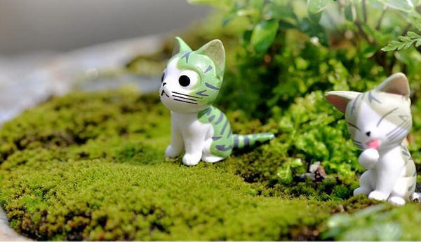 Miniature Home Decorative Anime Cats 6 Pieces