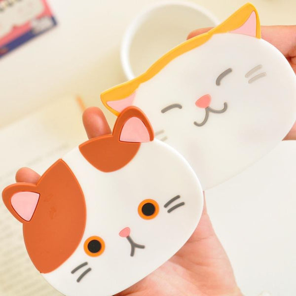 Cute Cat Silicone Coasters for Cups