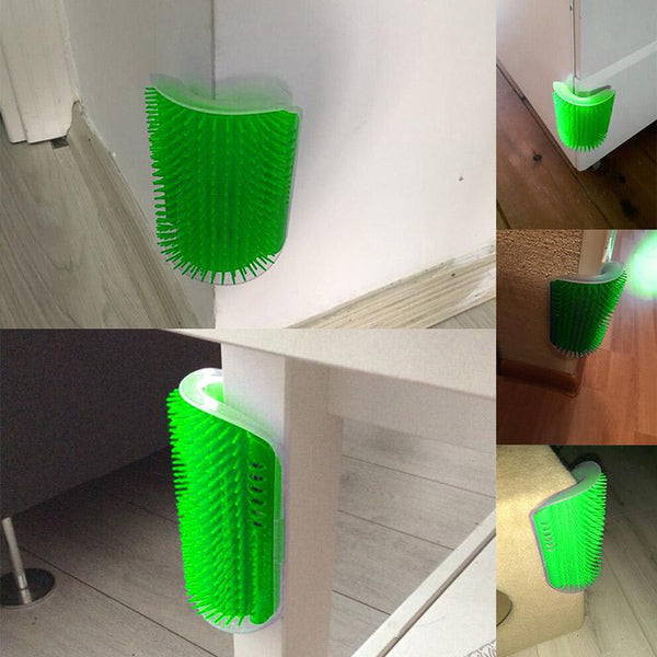 Cat Self Grooming Wall Massage Brush With Catnip