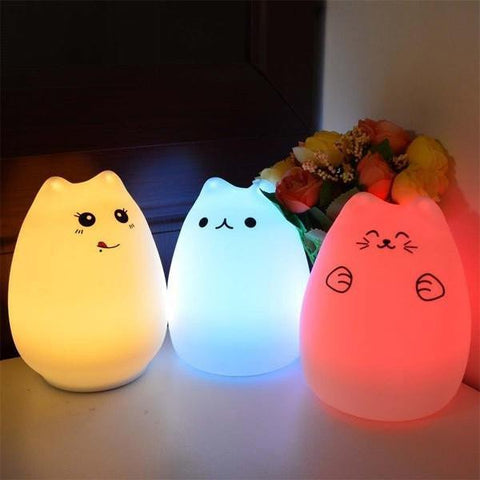 Rechargeable Touch Sensitive Cat LED Night Light