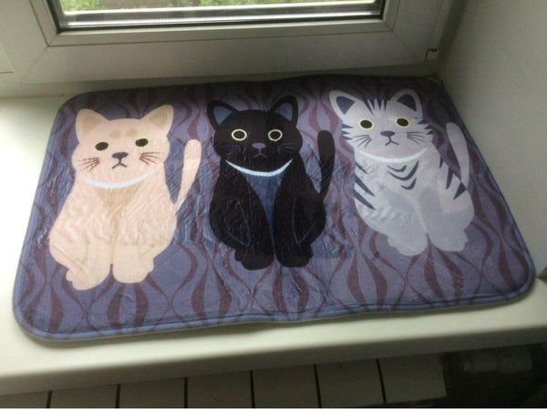 Super Cute Cat Anti Slip Floor Mat
