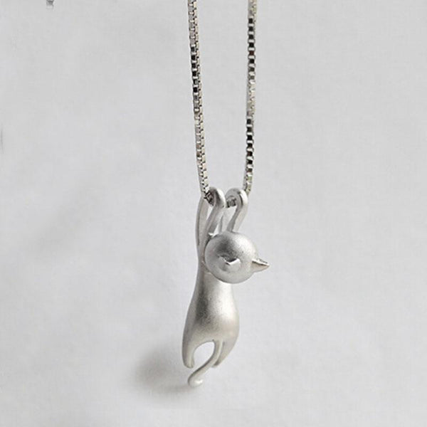 Hanging Kitty Pendant Necklace