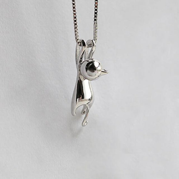 Hanging Kitty Pendant Necklace