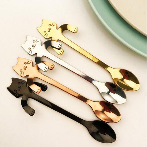 Cute Cat Coffee & Tea Spoons