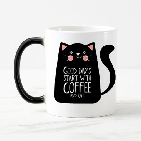 Color Changing Cat Coffee Mug