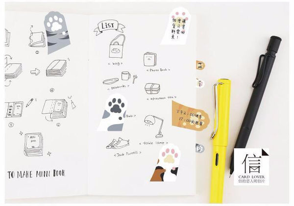 Cute Cat Paw Sticky Note Pads