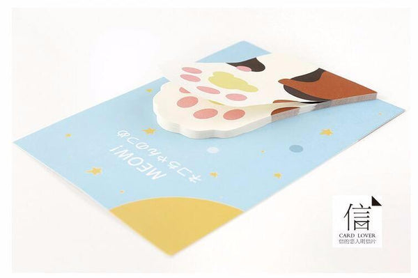 Cute Cat Paw Sticky Note Pads
